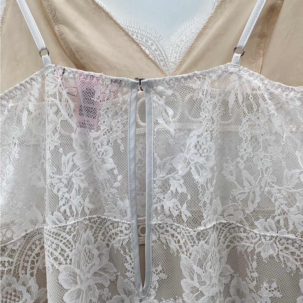 Victoria's Secret Ivory Lace Lingerie Slip Dress - Picture 6 of 15